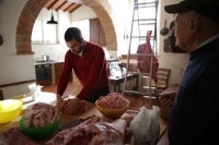 pork salsicce in villa catola