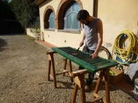 old and young at work ! ( the sun make the difference ... )